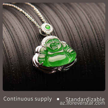 İncə yüksək keyfiyyətli jadeite jade buddha